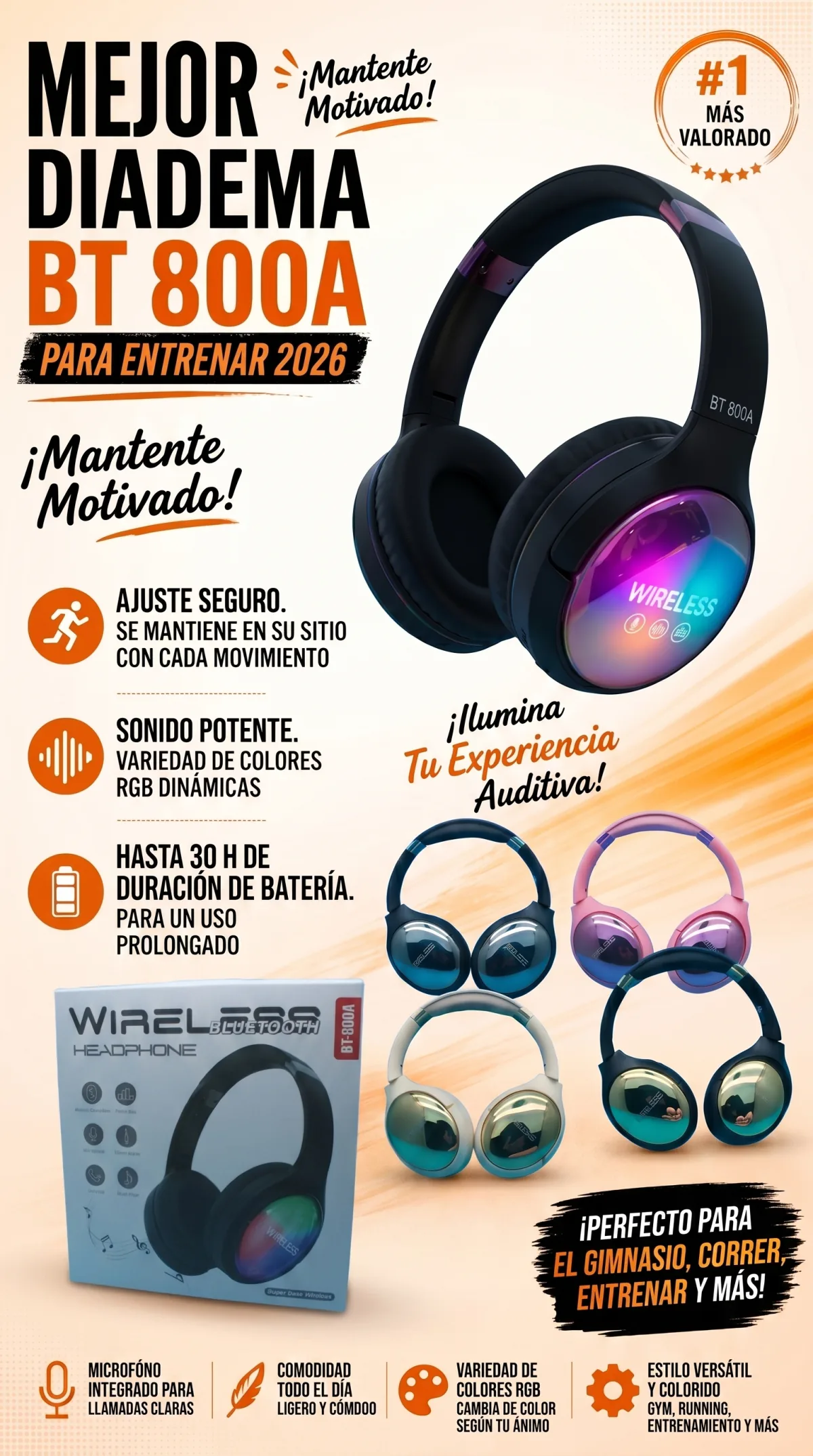 DIADEMA BT-800A