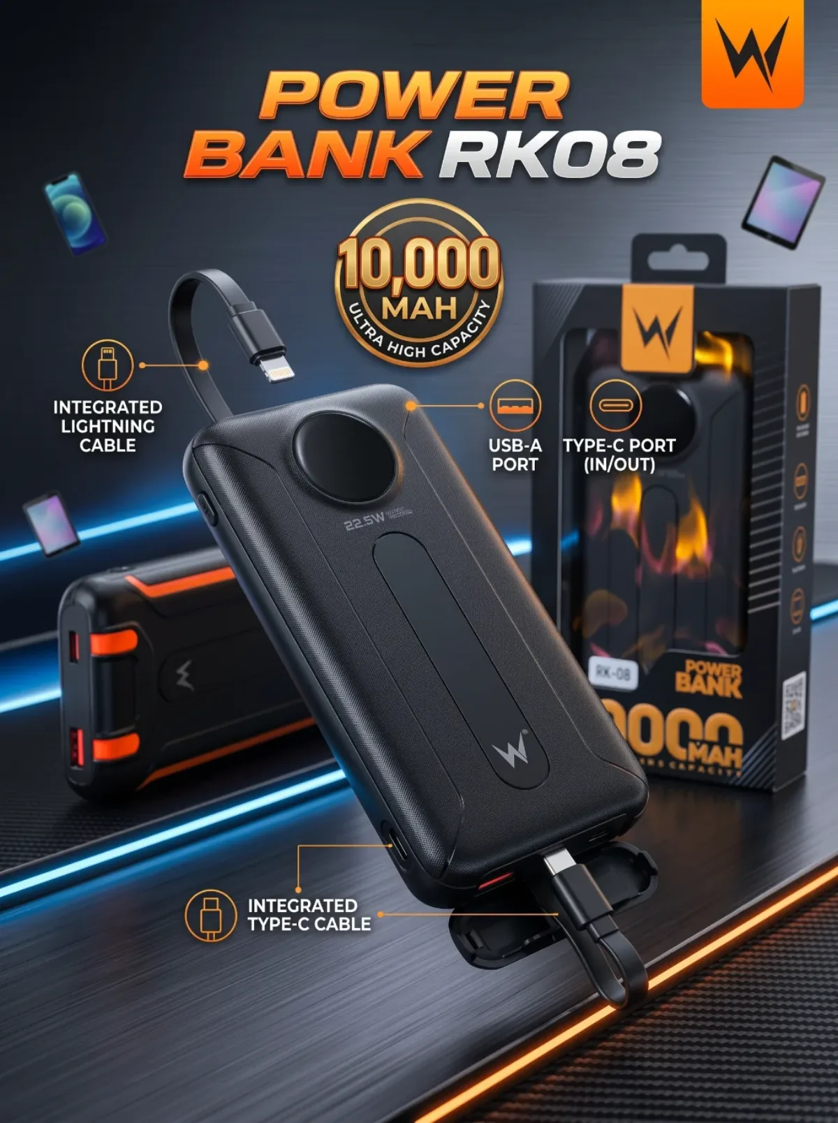 POWER BANK RK08